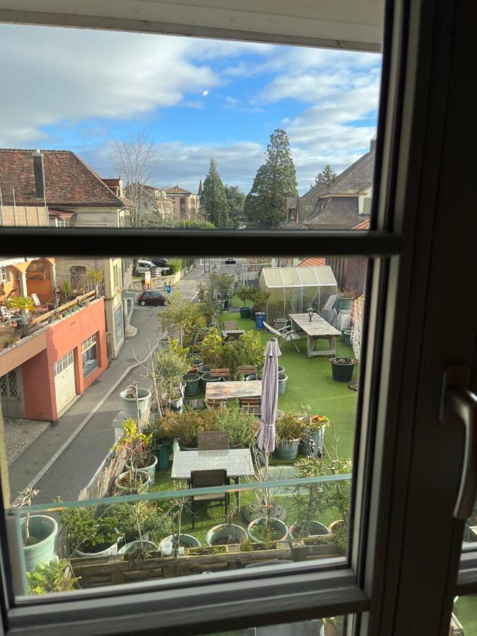 Chambre Papillon Avec Acces Terasse La Neuveville Dış mekan fotoğraf